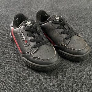 Black toddler continental adidas